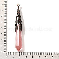Cherry Quartz Glass Pointed Big Pendants&nbsp;LS-G-P560-02R-07