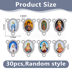 30Pcs Religion Zinc Alloy Chandelier Component Links&nbsp;FIND-DC0008-20
