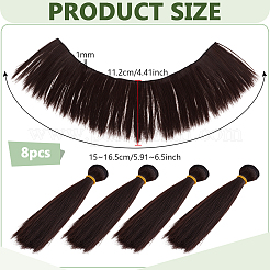 Plastic Long Straight Hairstyle Doll Wig Hair&nbsp;DIY-WH0656-99D