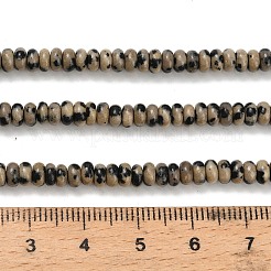 Natural Dalmatian Jasper Beads Strands&nbsp;G-L635-A24-4x2mm