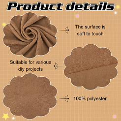Double Sided Polyester Polar Fleece Fabric&nbsp;DIY-WH0504-295C