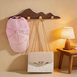 Wood Wall Clothes Hook Rack&nbsp;AJEW-WH0077-167
