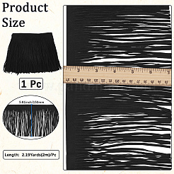 1Pc Suede Fabric Tassels Ribbon&nbsp;OCOR-GF0005-60B-01