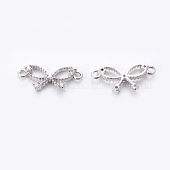 Brass Micro Pave Cubic Zirconia Links&nbsp;LS-KK-A144-079P