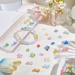 1020Pcs 24 Colors Gradient Color Transparent Acrylic Beads&nbsp;OACR-PA0001-32