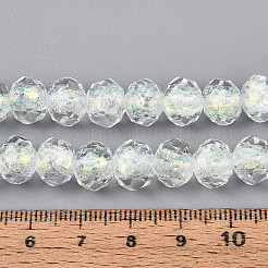 Handmade Foil Lampwork Beads Strands&nbsp;FOIL-T008-09E