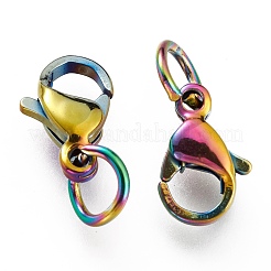 Ion Plating(IP) 304 Stainless Steel Lobster Claw Clasps&nbsp;LS-STAS-G240-01A-C