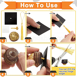 DIY Paper Doctoral Hat Kits&nbsp;DIY-WH0591-243