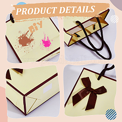 Rectangle Paper Gift Storage Bags with Handle&nbsp;CARB-WH0017-13B