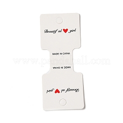 Fold Over Cardboard Paper Jewelry Display Cards for Necklace & Bracelet Storage&nbsp;CDIS-A006-10