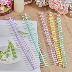 21Pcs 7 Colors Plastic Loose Leaf Book Binder Hinged Clamps&nbsp;AJEW-ME0002-17