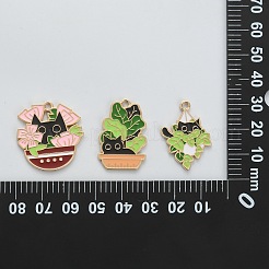 15Pcs 3 Styles Alloy Enamel Pendants&nbsp;ENAM-CJ0004-18