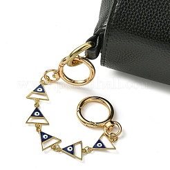 Alloy Evil Eye Enamel Link Bag Extender Chains&nbsp;AJEW-BA00132-02