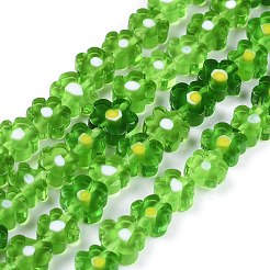 Handmade Millefiori Glass Bead Strands&nbsp;LAMP-J035-8mm