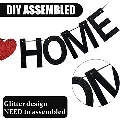 Paper Word Welcome Home Banner&nbsp;AJEW-WH20020-272B-01
