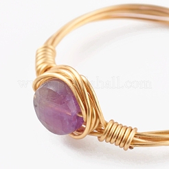 Natural & Synthetic Gemstone Finger Rings&nbsp;RJEW-JR00347