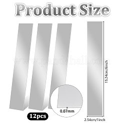 12Pcs 304 Stainless Steel Blank Sheets&nbsp;STAS-OC0001-38C