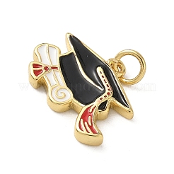 Brass Enamel Pendants&nbsp;KK-A273-09G