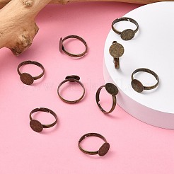 Brass Pad Ring Base Findings&nbsp;EC022-NFAB