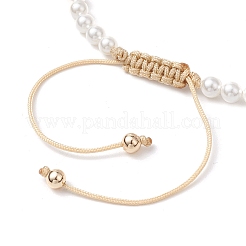 Shell Pearl Braided Bead Bracelets&nbsp;BJEW-JB11479