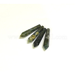Natural Moss Agate Pointed Beads&nbsp;G-E490-E08