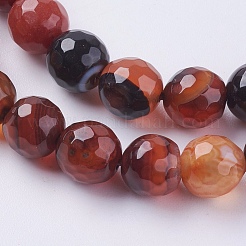 Natural Agate Beads Strands&nbsp;G-G580-8mm-26