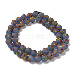 Handmade Frosted Lampwork Beads&nbsp;LAMP-C016-04C-08