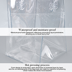 Valentine's Day Transparent PVC Plastic Bag with Handle&nbsp;ABAG-BC0001-20