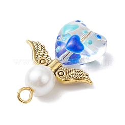 Handmade Glass Enamel Pendants&nbsp;PALLOY-JF04265-01