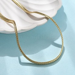 Brass Wheat Chain Necklaces for Women&nbsp;NJEW-U035-06G