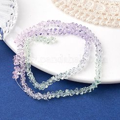 Transparent Baking Paint Glass Bead Strands&nbsp;GLAA-YW0003-17E