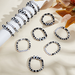 Polymer Clay Heishi Beaded Stretch Bracelets&nbsp;BJEW-GO0002-28B-02