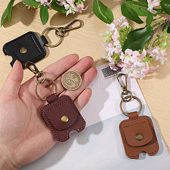 3Pcs 3 Colors PU Leather Key Cover Pendant Decorations&nbsp;HJEW-GL0001-29