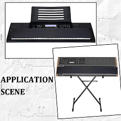 Microfiber Dustproof Cover for Piano Keyboard&nbsp;AJEW-GF0013-72A