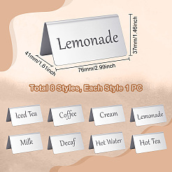 Stainless Steel Table Tent Sign&nbsp;AJEW-WH0596-317