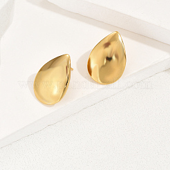 Elegant 201 Stainless Steel Teardrop Stud Earrings&nbsp;JG7313