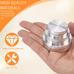 3Pcs 3 Styles Aluminum Turntable Base Table Tray&nbsp;FIND-SP0004-52