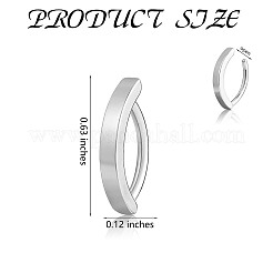 6Pcs 6 Color 304 Stainless Steel Curved Belly Ring Hoop&nbsp;JX496A-01