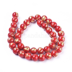 Natural Mashan Jade Beads Strands&nbsp;G-F670-A14-10mm