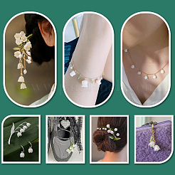 10Pcs Natural Sea Shell Carved Beads&nbsp;SHEL-PH0001-64
