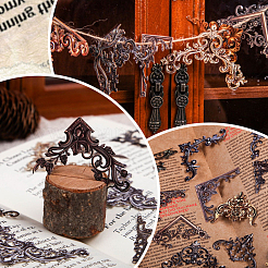5Bags 5 Colors PET Flower Decorative Stickers&nbsp;DIY-SP0005-51A