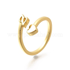 Brass Cuff Rings for Women&nbsp;RJEW-U044-Z