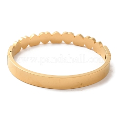 Adjustable Heart Enamel Bangles for Women&nbsp;BJEW-F474-14G