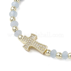 Dyed Natural Malaysia Jade Rondelle Beaded Braided Bead Bracelets&nbsp;BJEW-JB13395-02