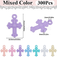 300Pcs Acrylic Pendants&nbsp;OACR-SC0001-53