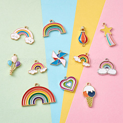 Alloy Enamel Pendants&nbsp;ENAM-PJ0001-01