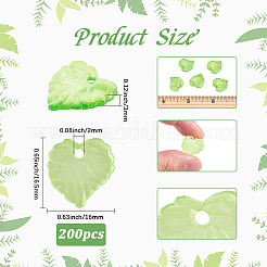 200Pcs Transparent Acrylic Pendants&nbsp;TACR-SC0001-47
