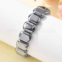 Natural Terahertz Stone Stretch Bracelets&nbsp;BJEW-M080-01B