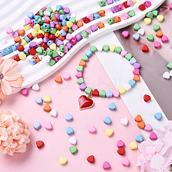 200Pcs 10 Colors Opaque Acrylic Beads&nbsp;MACR-YW0003-81