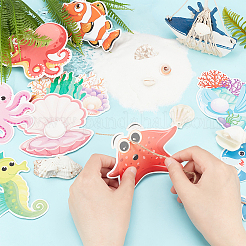 Ocean Theme Sea Animal Pendant Decoration&nbsp;HJEW-WH0042-85